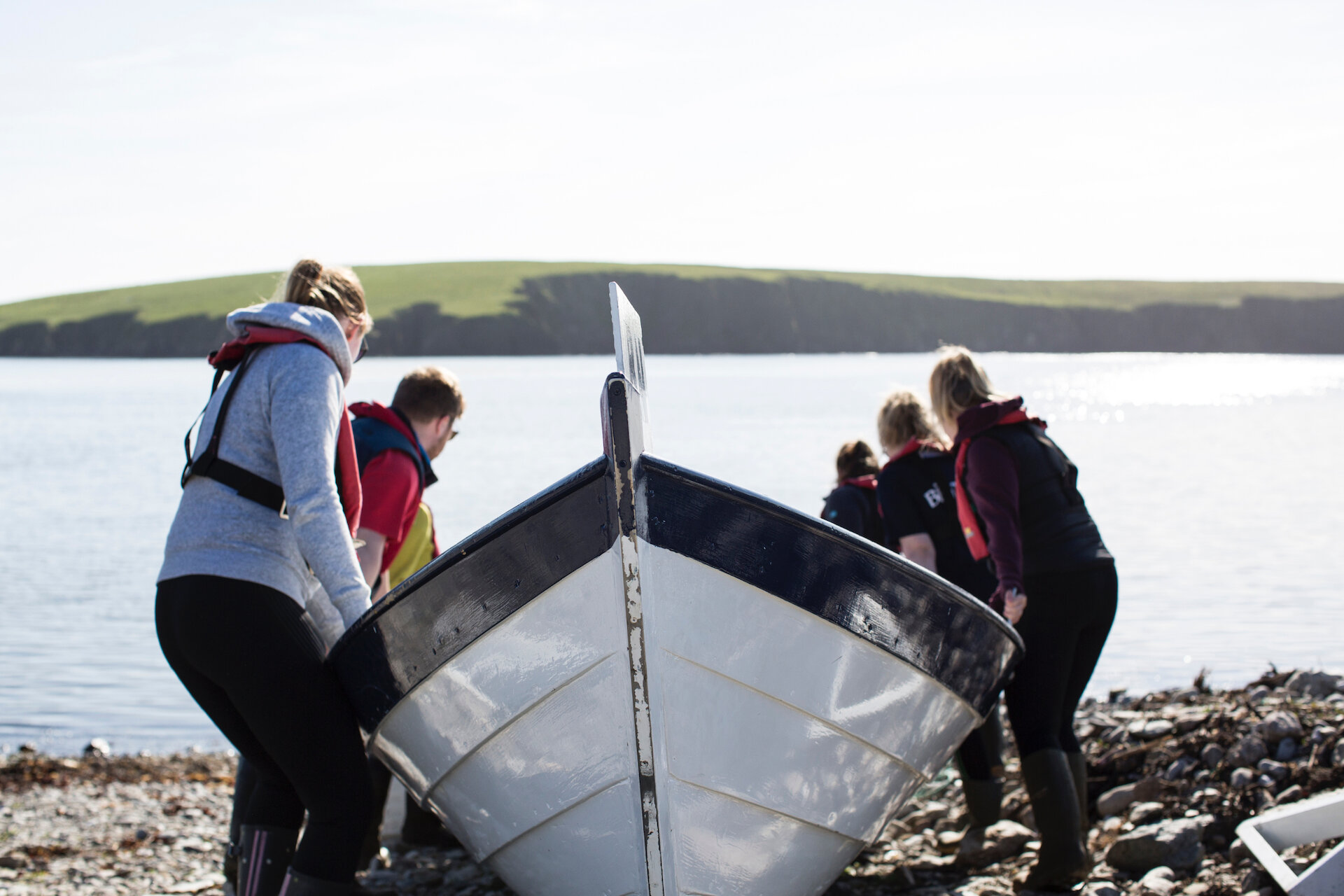 Yoal rowing is one of the ways to enjoy getting on the water in Shetland. | On the water