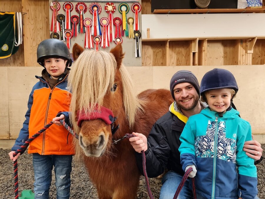 Having fun at The Shetland Pony Experience in Burra. | Bethanie Wardell