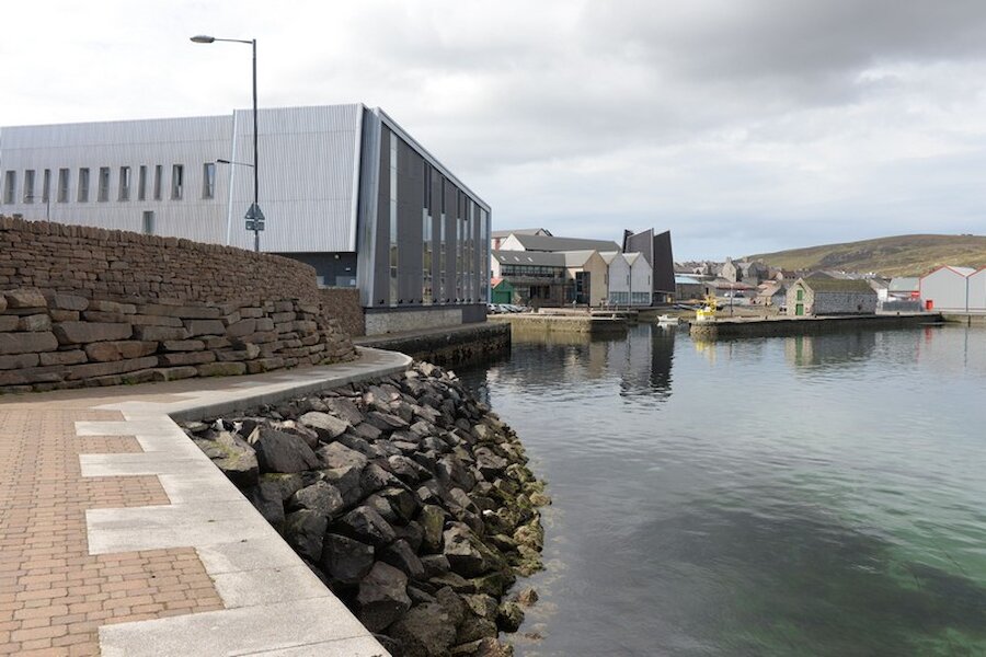 Part of the waterfront walkway, or "promenade", at North Ness, Lerwick. | Alastair Hamilton