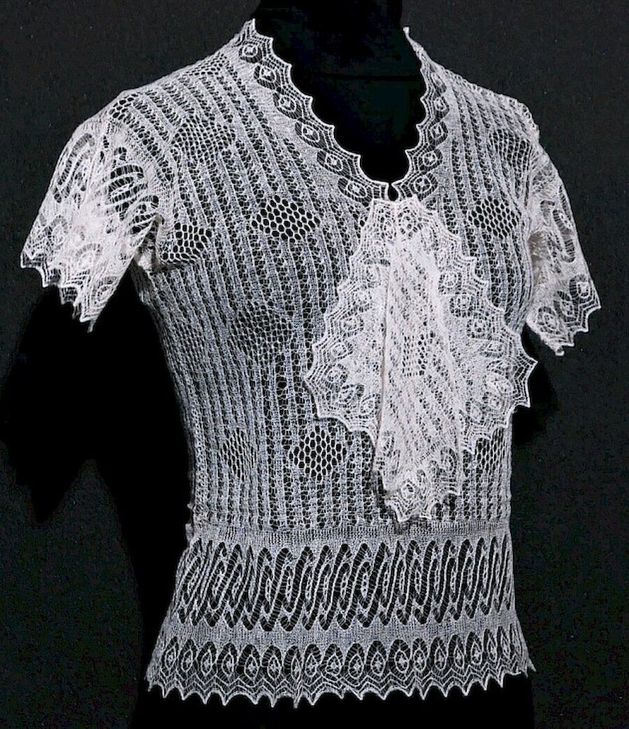A blouse with jabot. | Shetland Museum and Archives