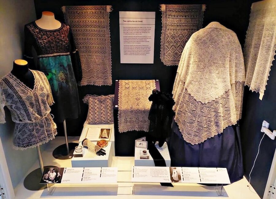 The lace display at the Shetland Museum and Archives | Shetland Museum and Archives