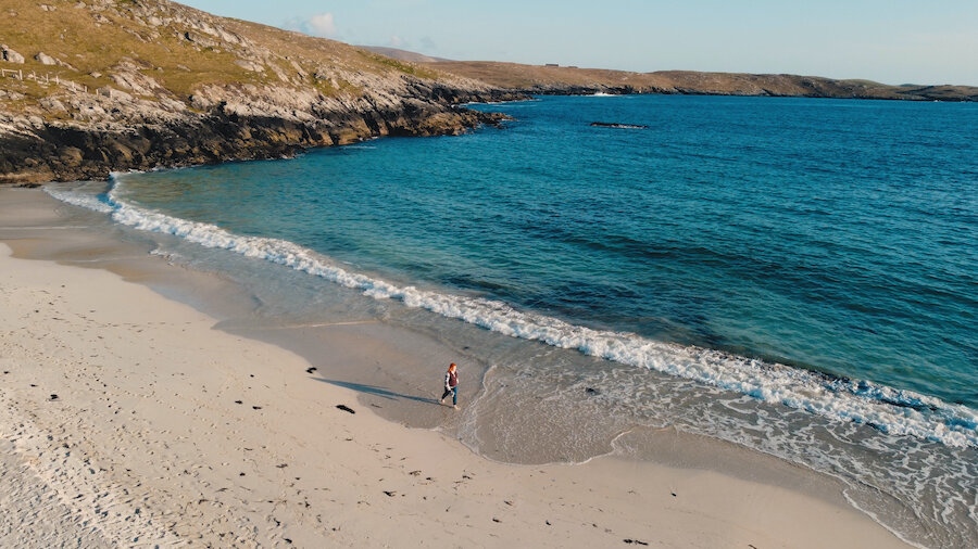 Ashley enjoys Shetland's glorious beaches in her free time | Stephen Mercer