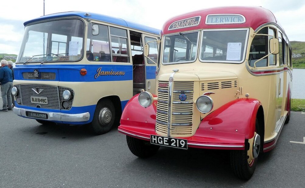 These two historic buses were among several at the show. | Alastair Hamilton