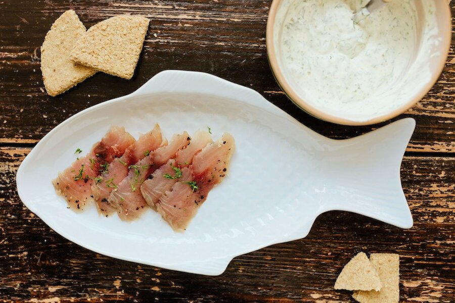Gravad mackerel with dill cream sauce. | Susan Molloy