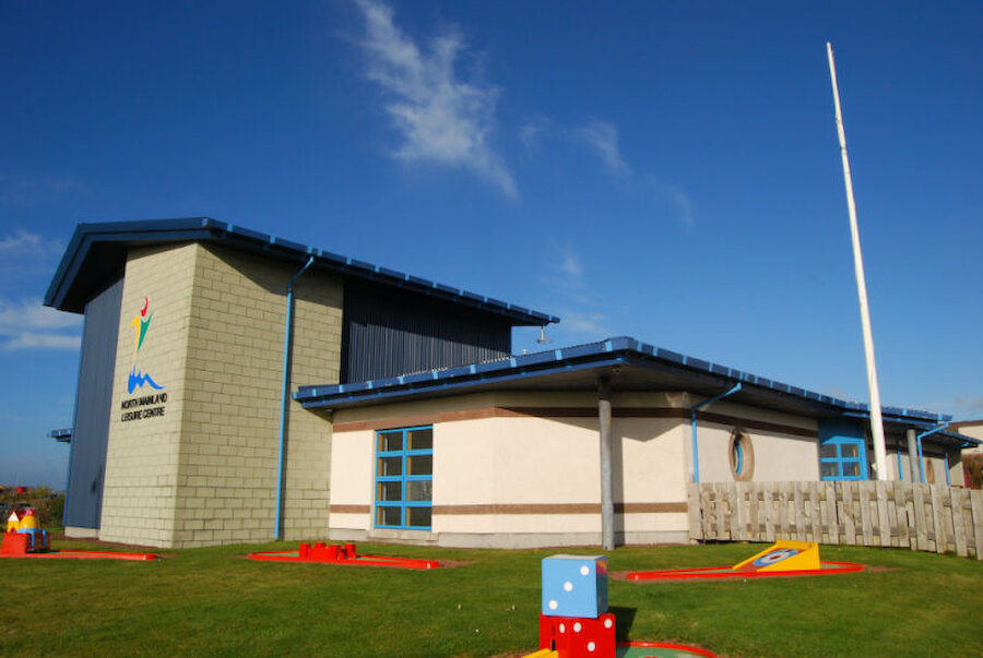 The Brae Leisure Centre serves the north mainland (Courtesy Alastair Hamilton)