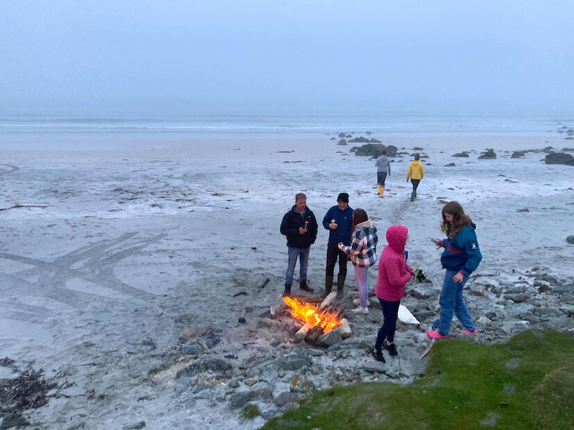 A family gathering on the beach. | Courtesy of Cheryl Jamieson