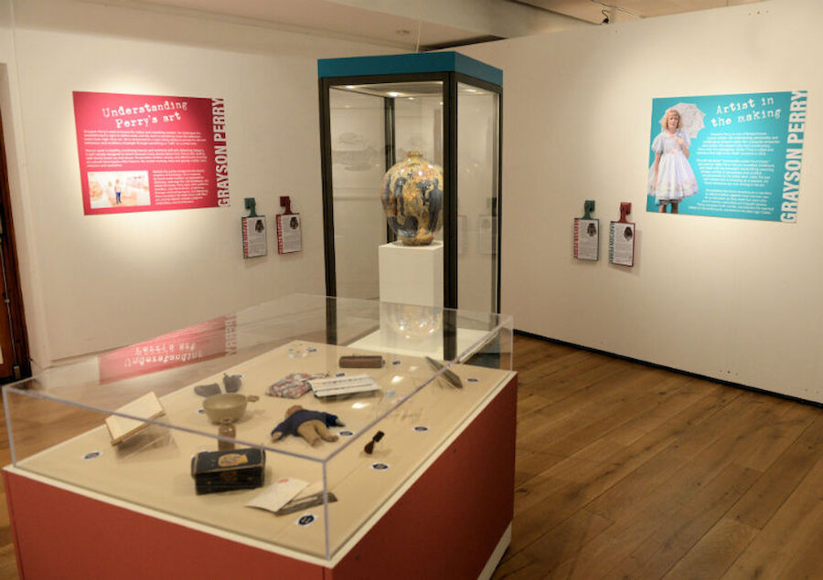 The exhibition features items that feature in the lives of local people alongside Perry's autobiographical work (Courtesy Alastair Hamilton)