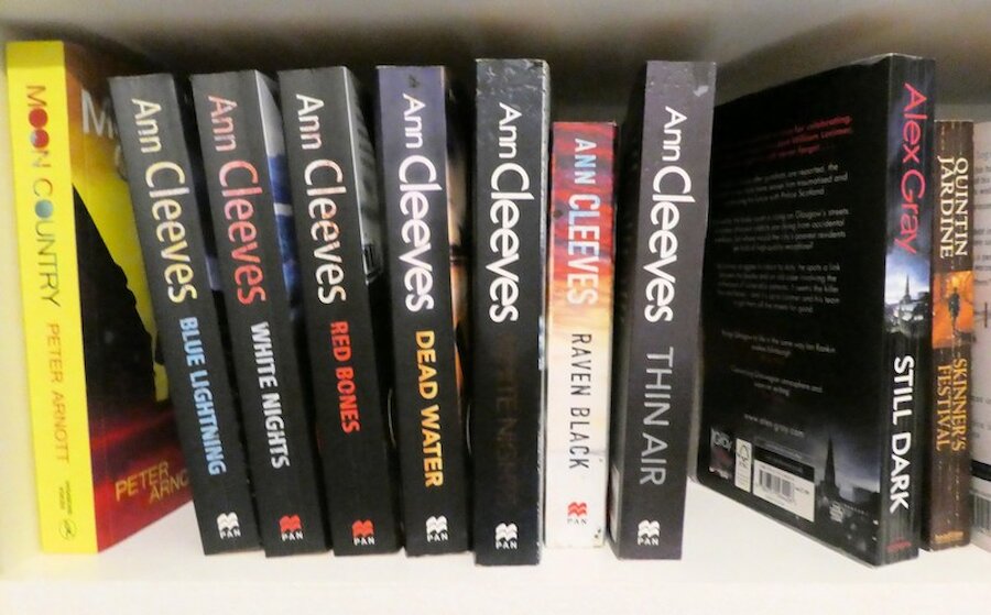 Ann Cleeves' books feature prominently on the shelves. | Alastair Hamilton