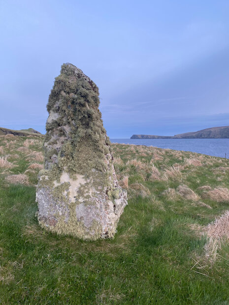 One of the standing stones in Fetlar | Leah Irvine