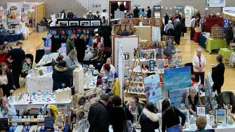 A small section of the 2019 craft fair. It occupies two large halls. (Courtesy Alastair Hamilton)