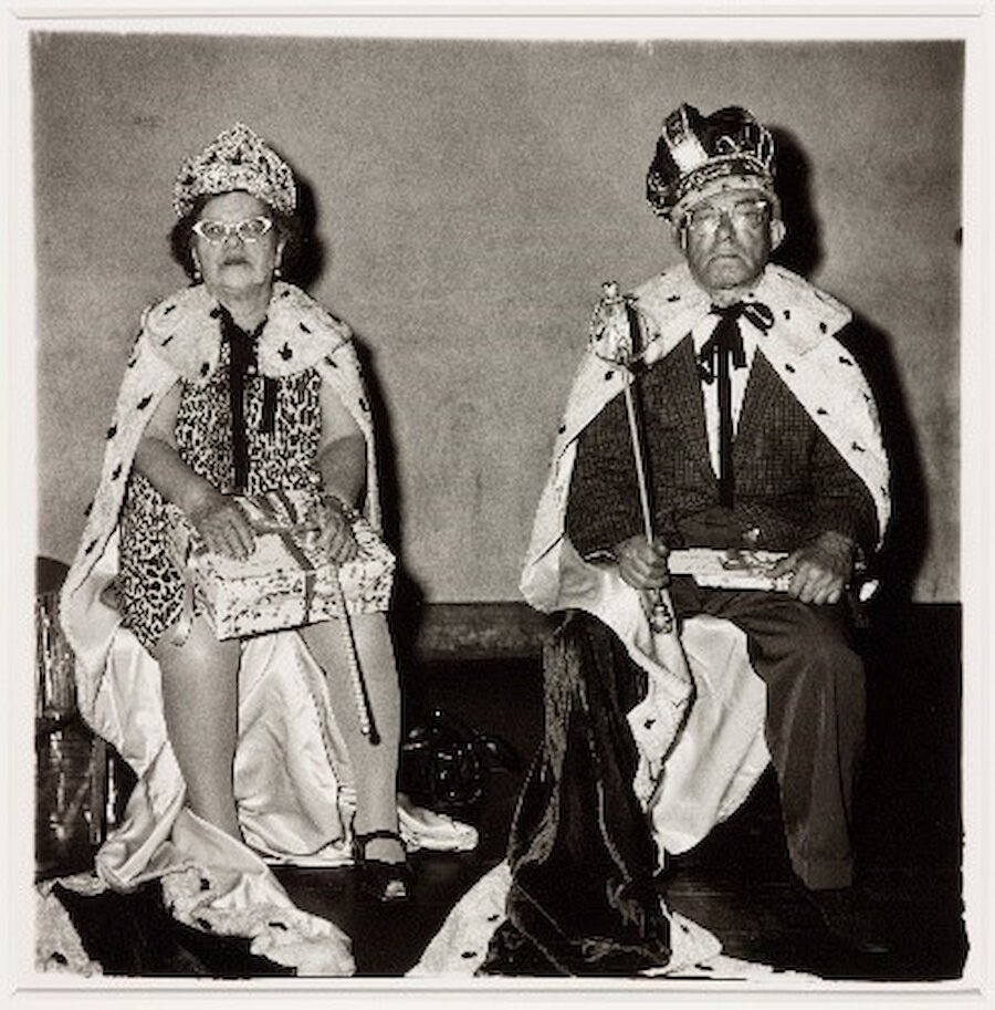 Diane Arbus: The King and Queen of a Senior Citizens’ Dance, N.Y.C. 1970 | ARTIST ROOMS Tate and National Galleries of Scotland © The Estate of Diane Arbus