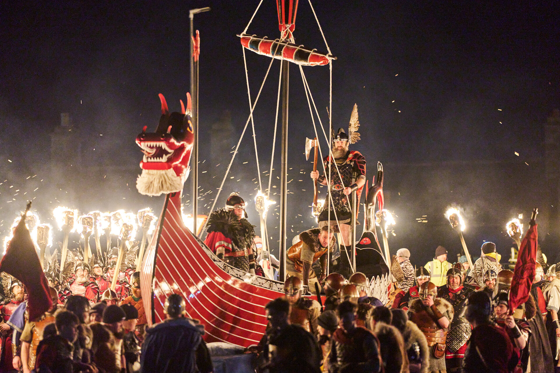 Lerwick Up Helly Aa – a day of spectacular sights and sounds around the town.