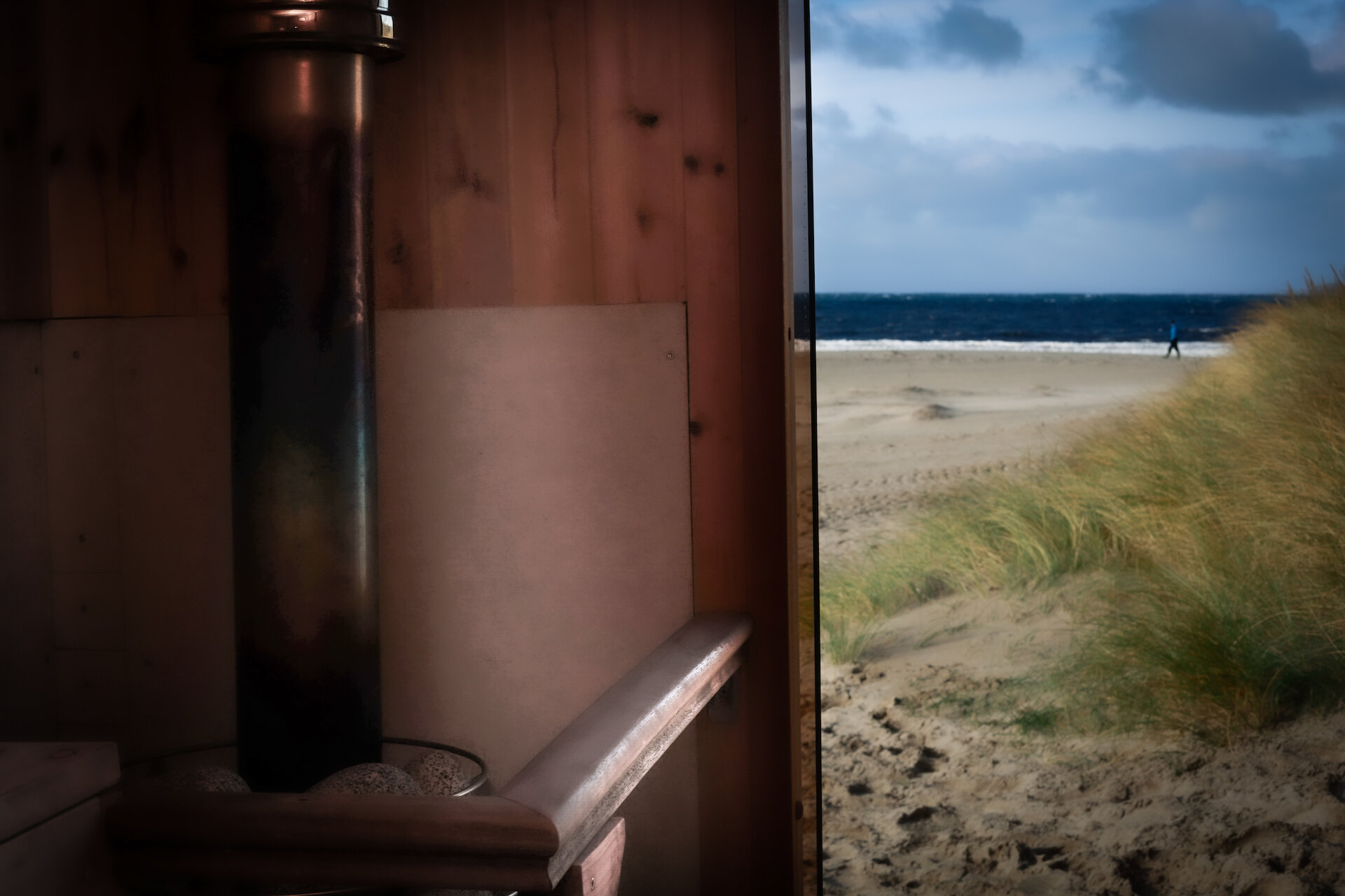 A sauna by the sea.