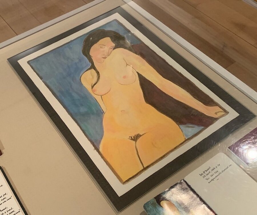 One of Mike McDonnell's 'forgeries', a Modigliani nude. | Alastair Hamilton