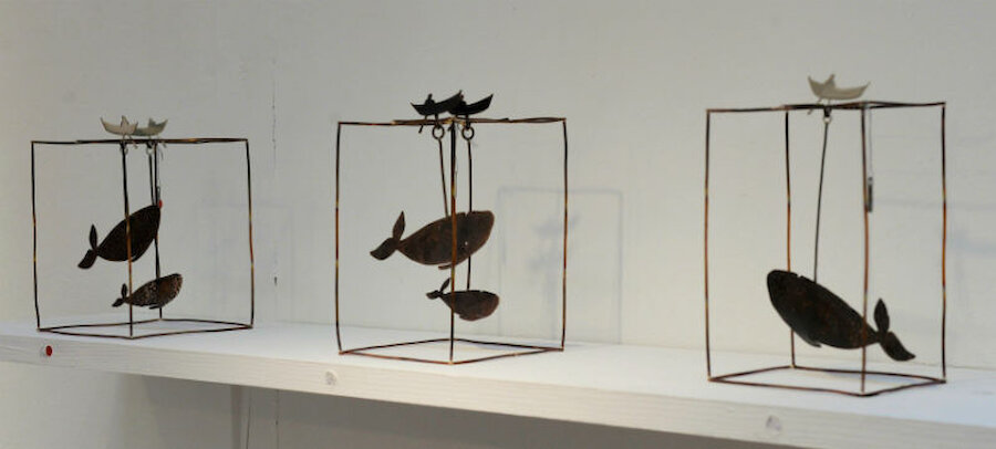 Three of Mike Finnie's sculptural pieces (Courtesy Alastair Hamilton)