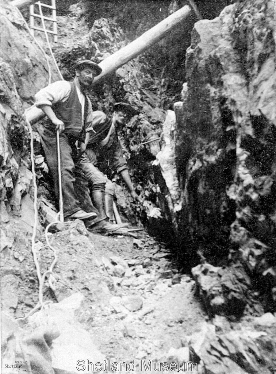 19th century mineral exploitation in Fair Isle.