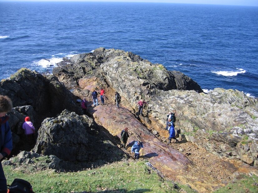 Copper workings at Garths Ness