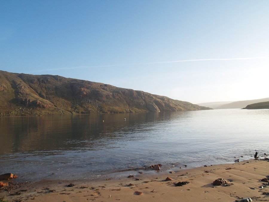 The fjord-like inlet of Ronas Voe, fringed by stupendous cliffs, offlying stacks and magnificent beaches such as Da Lang Ayre.