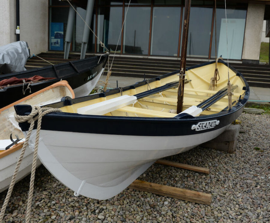 A fourareen, "Skadan", built in the late 1920s by Walter Duncan Snr. and unaltered (Courtesy Alastair Hamilton)