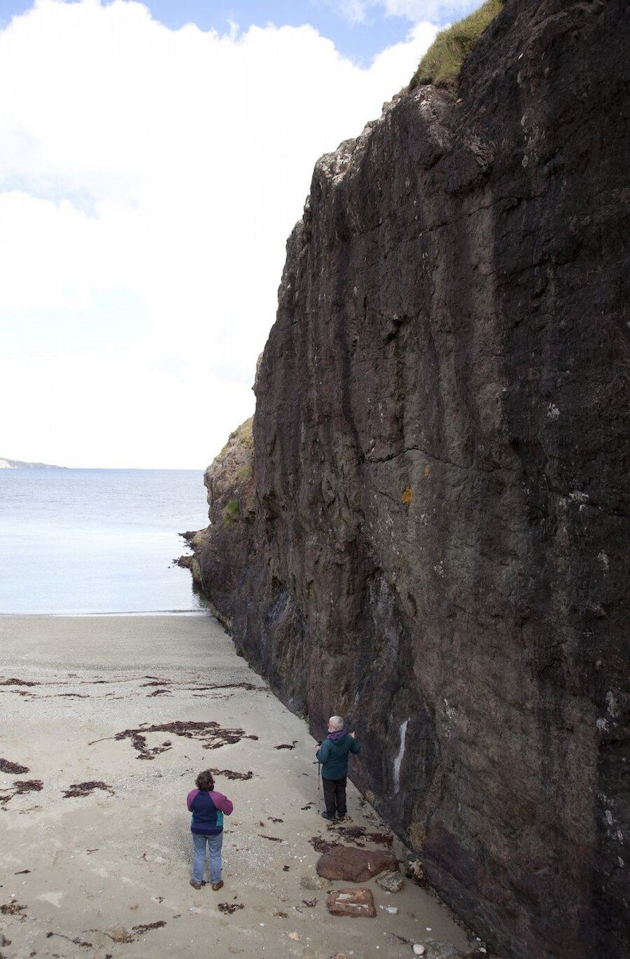 The 20m hight wall of Graven Granite known as the Point of Saberstane