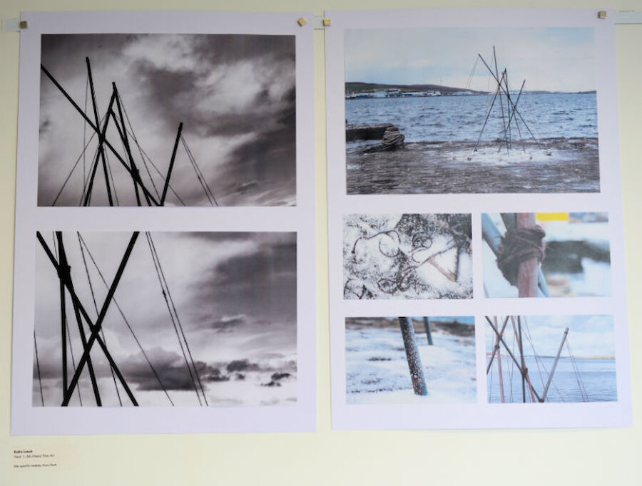Photographs of Katie Leask's striking installation at Hay's Dock, Lerwick