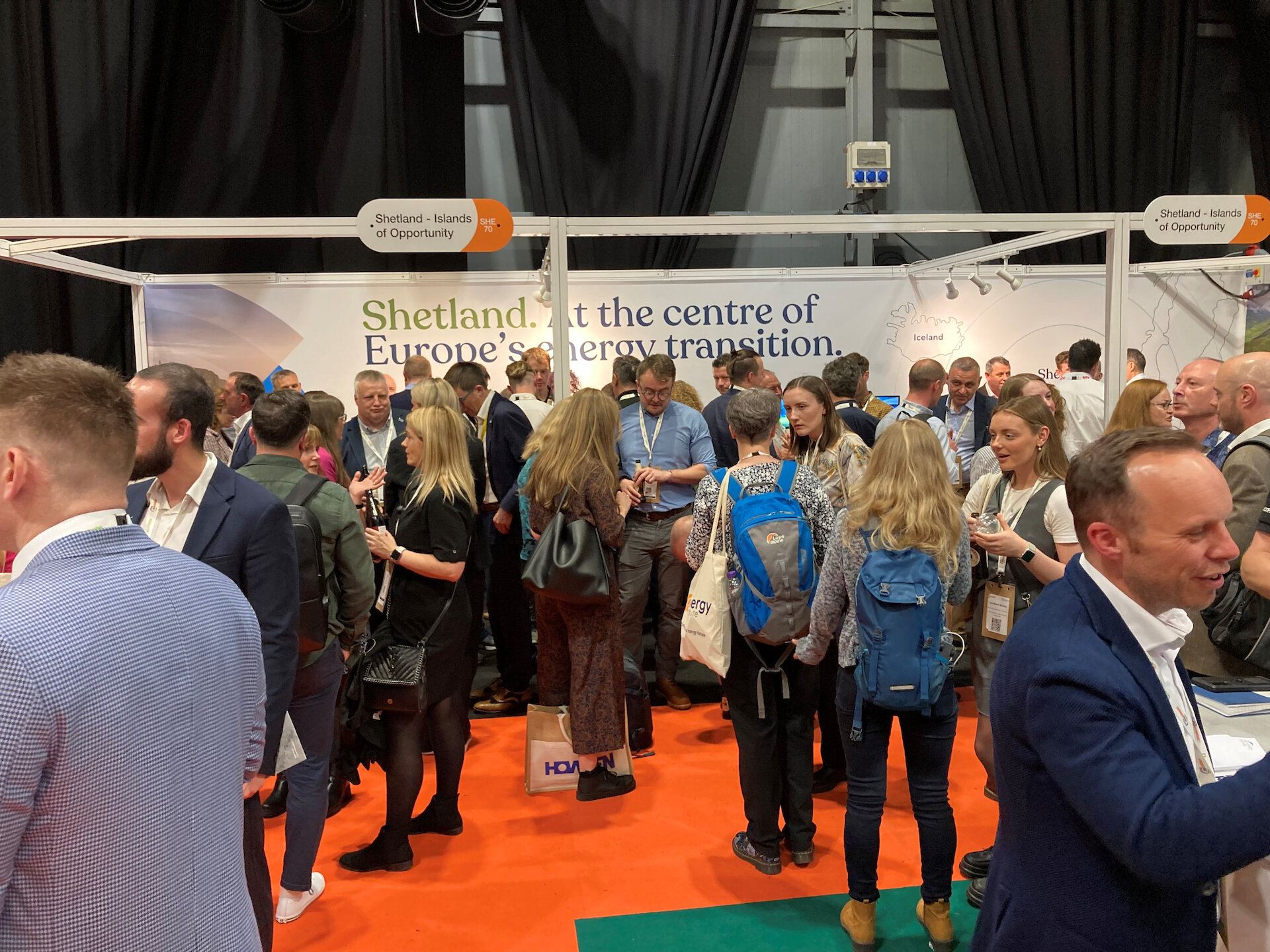 The Shetland: Islands of Opportunity stand generated a lot of interest at All Energy.