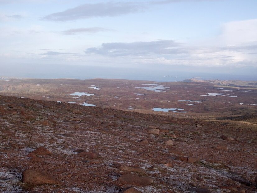 Cnoc and lochan landscape