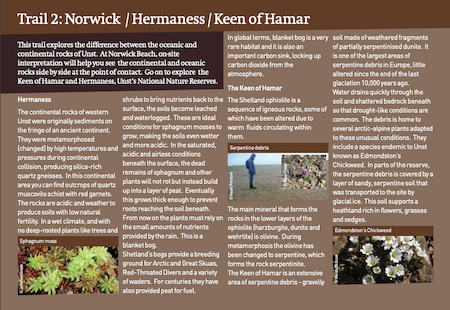 The Shetland ophiolite - Norwick/Hermaness/Keen of Hamar