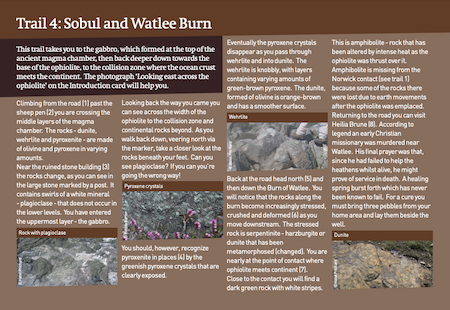 The Shetland ophiolite - Sobul and Watlee Burn