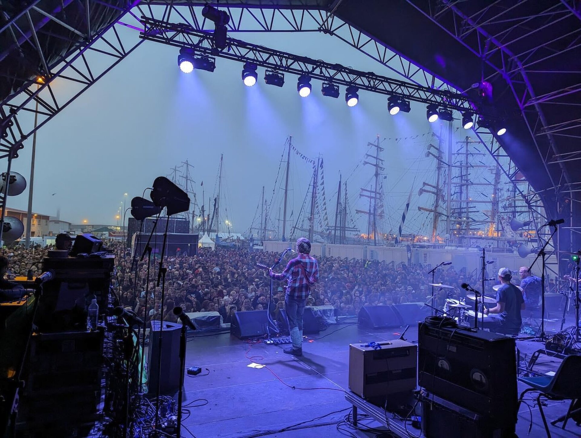 Shetland band First Foot Soldiers performs at the Tall Ships Lerwick. Organisers of the Rising North festival have ambitions to host an annual rock music festival.