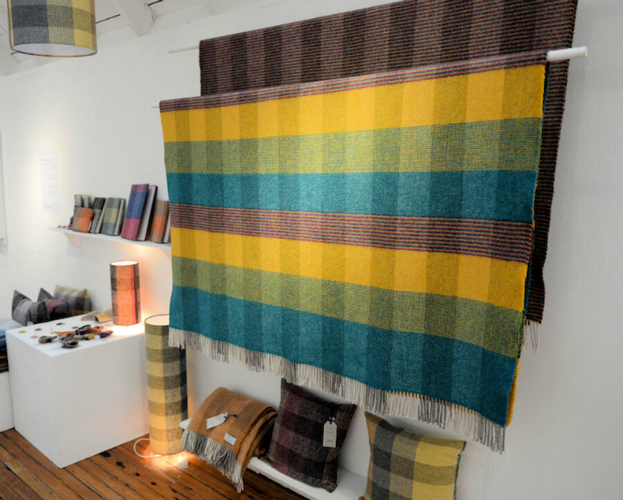 Colourful textiles from Morwenna Garrick (Courtesy Alastair Hamilton)