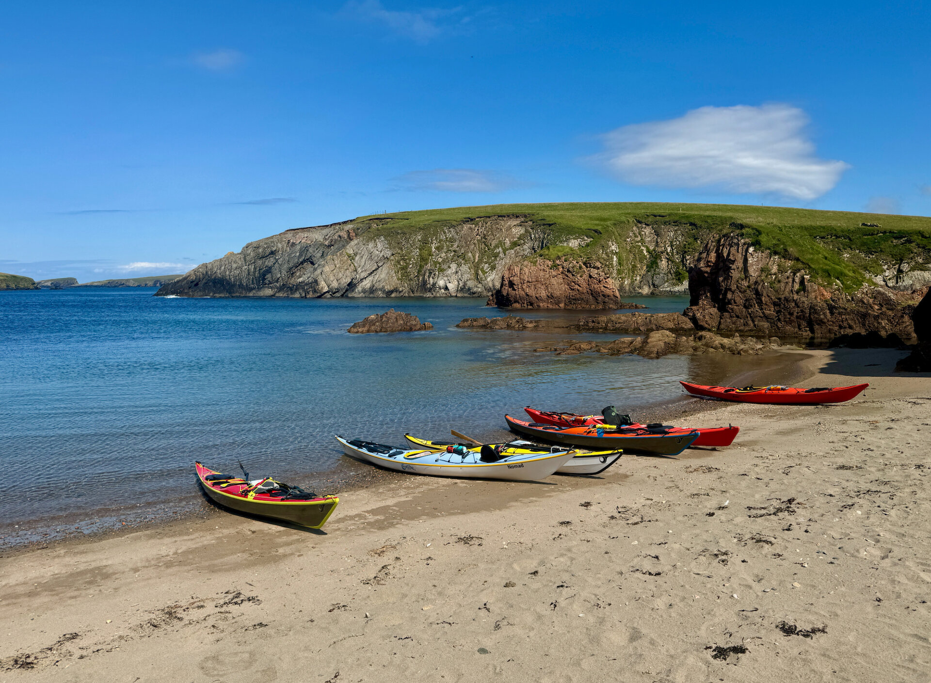 For a sheltered spot try Ronas Voe in the North Mainland.