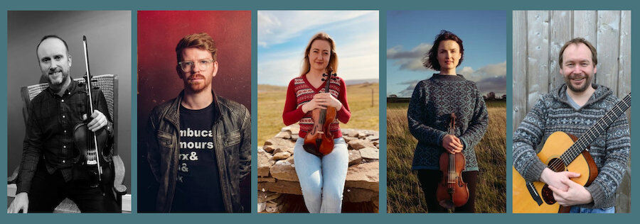 Shetland Fiddle Week tutors.