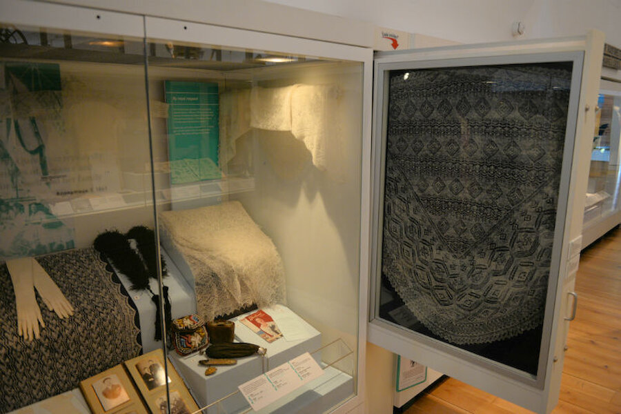 Part of the textiles display, recognised as being of national significance (Courtesy Alastair Hamilton)