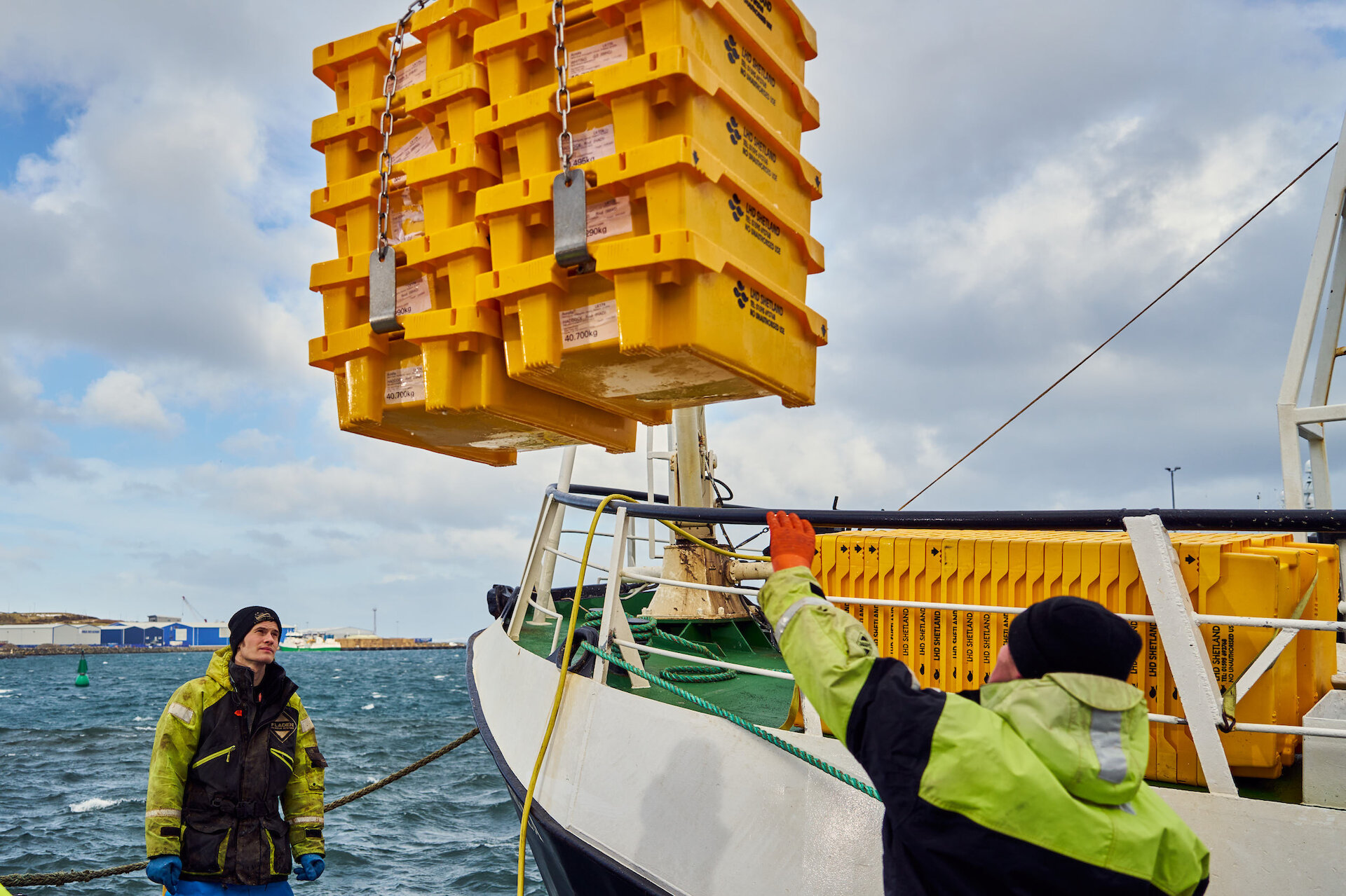 The fishing industry is one sector bringing mnore traffic to Lerwick Harbour.