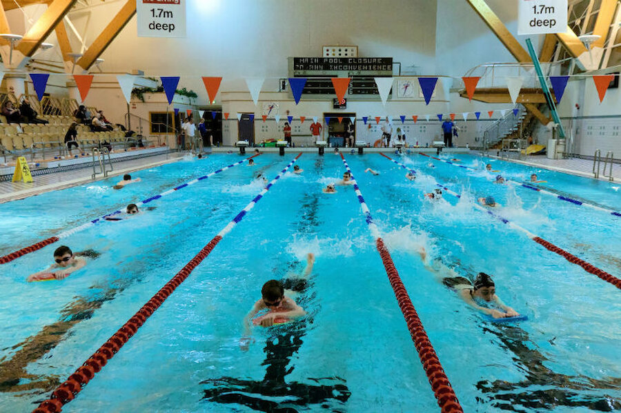 The main pool at the Clickimin Leisure Complex (Courtesy Shetland Recreational Trust)