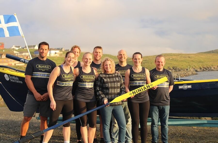 The Burra rowing team