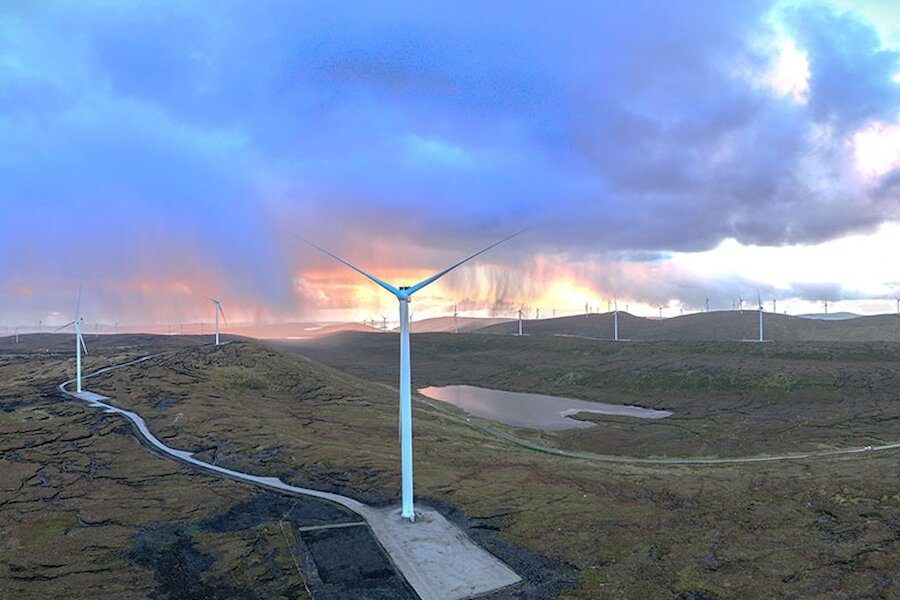 The Viking Energy Wind Farm began generating power in summer 2024.