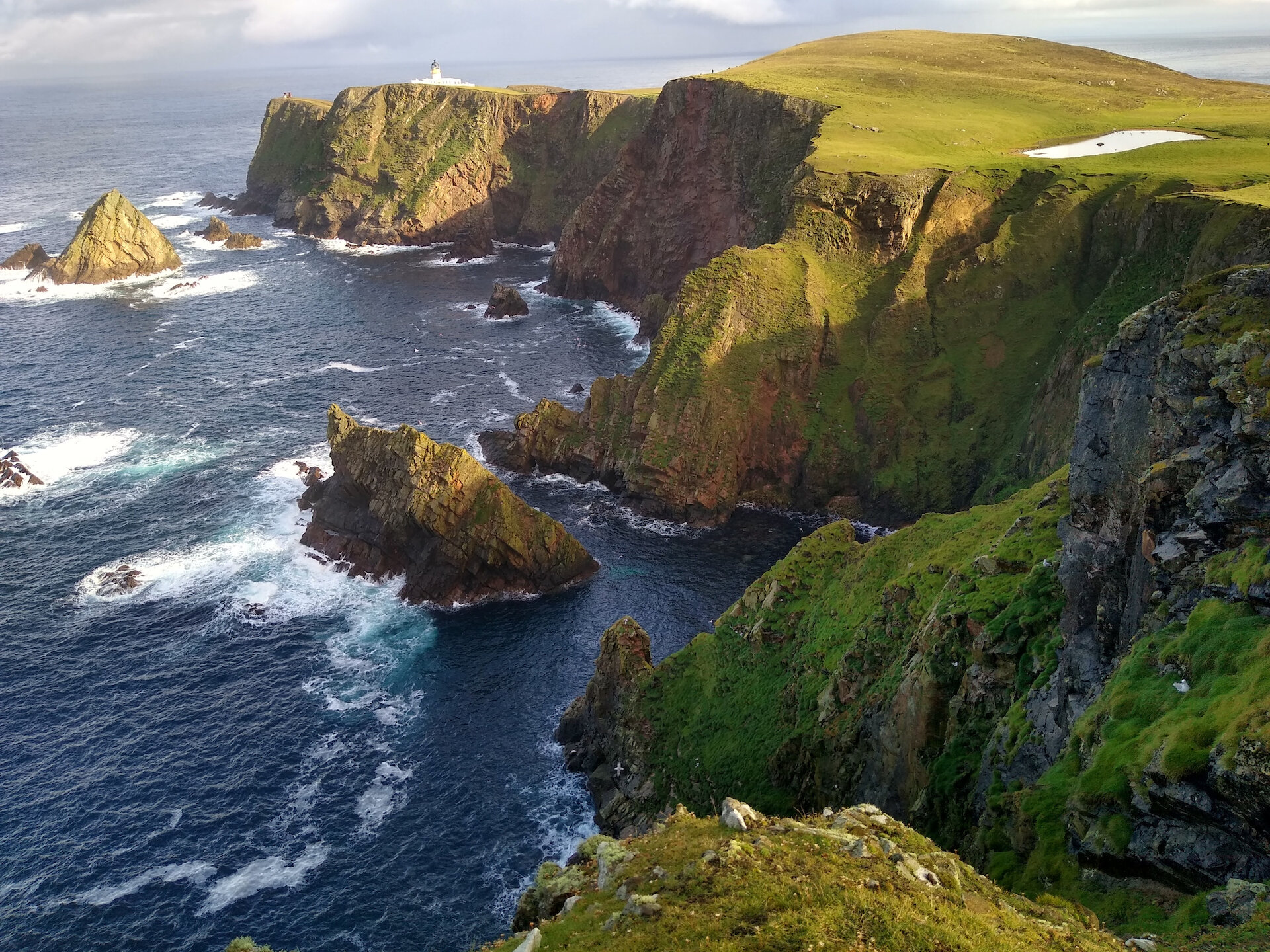 The spectacular North Cliffs in Fair Isle.