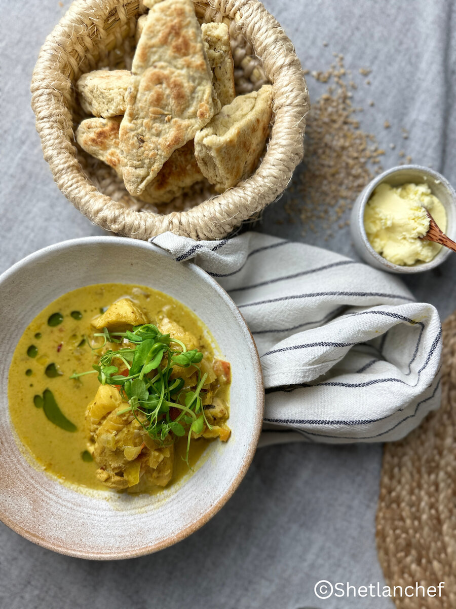 Goan fish curry prepared by Akshay Borges.