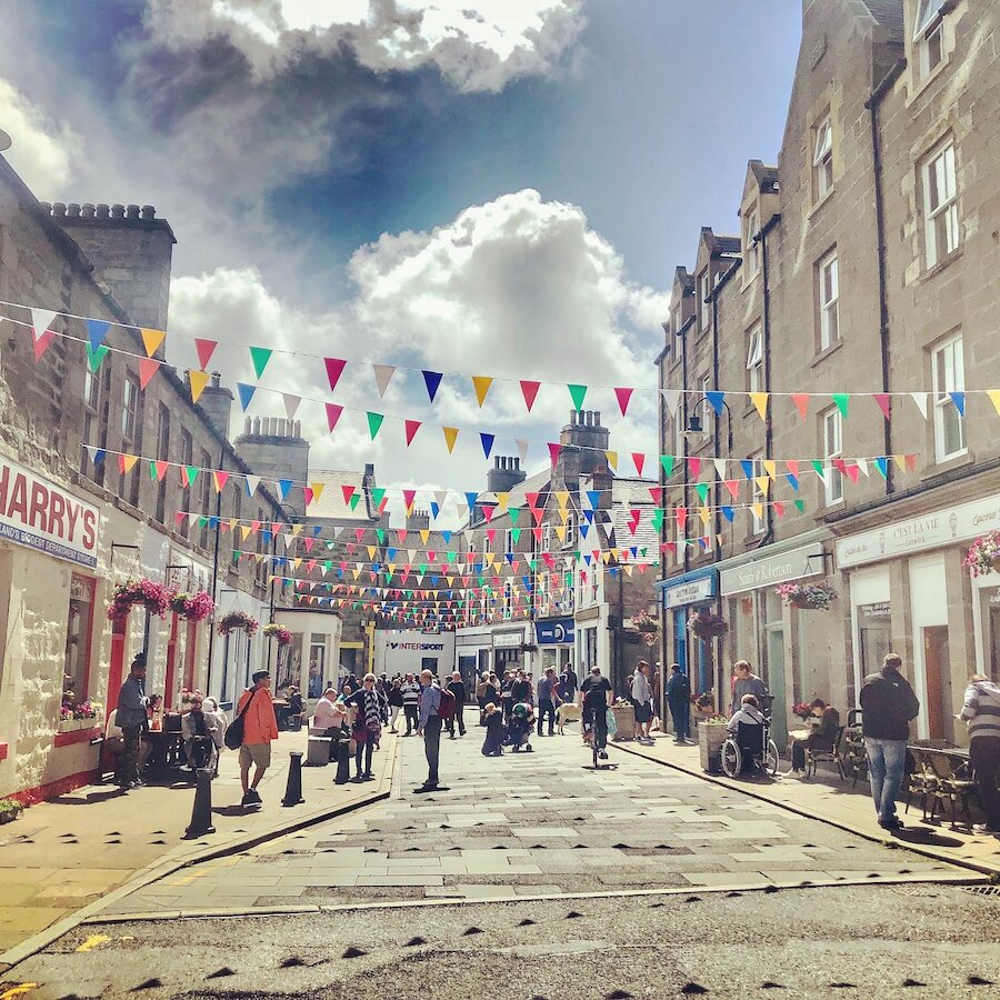 Commercial Street in Lerwick is home to a variety of eateries.