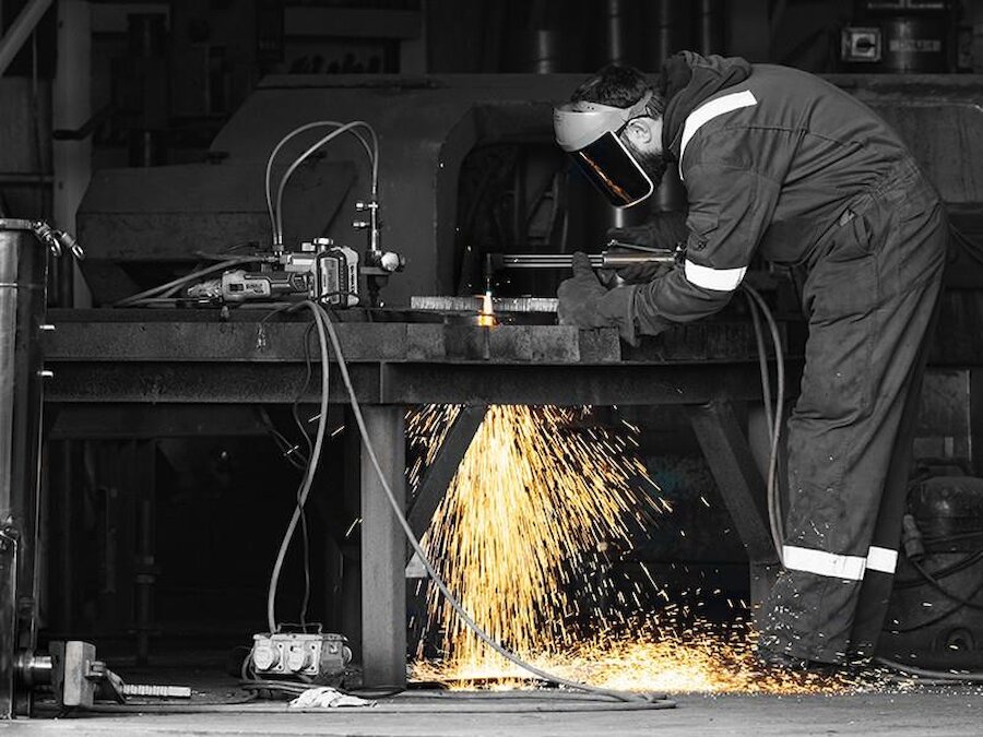 A welder at work. | Colin Smith