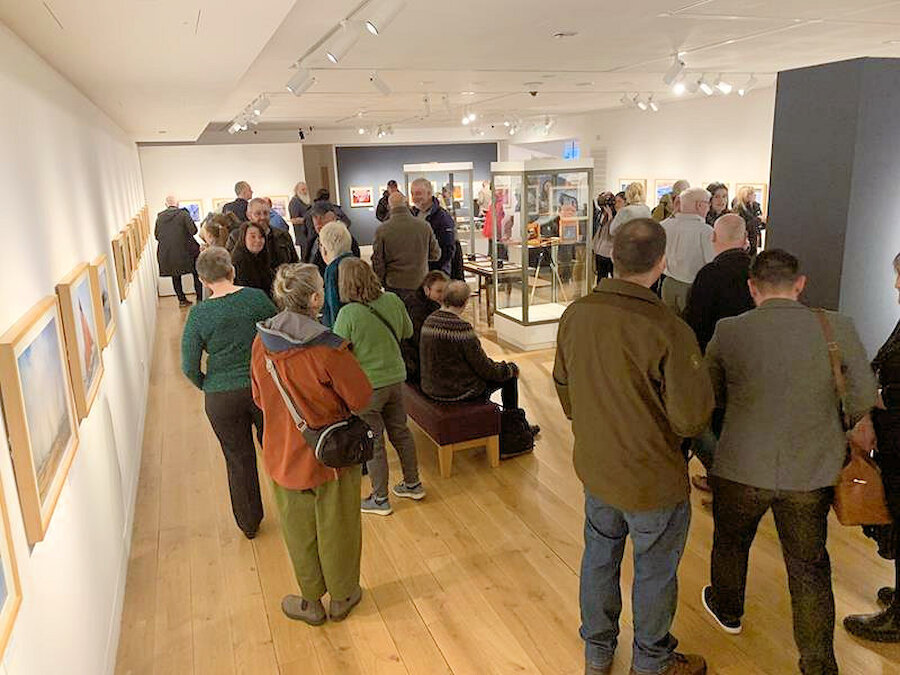 The opening of the exhibition was very well attended. | Alastair Hamilton