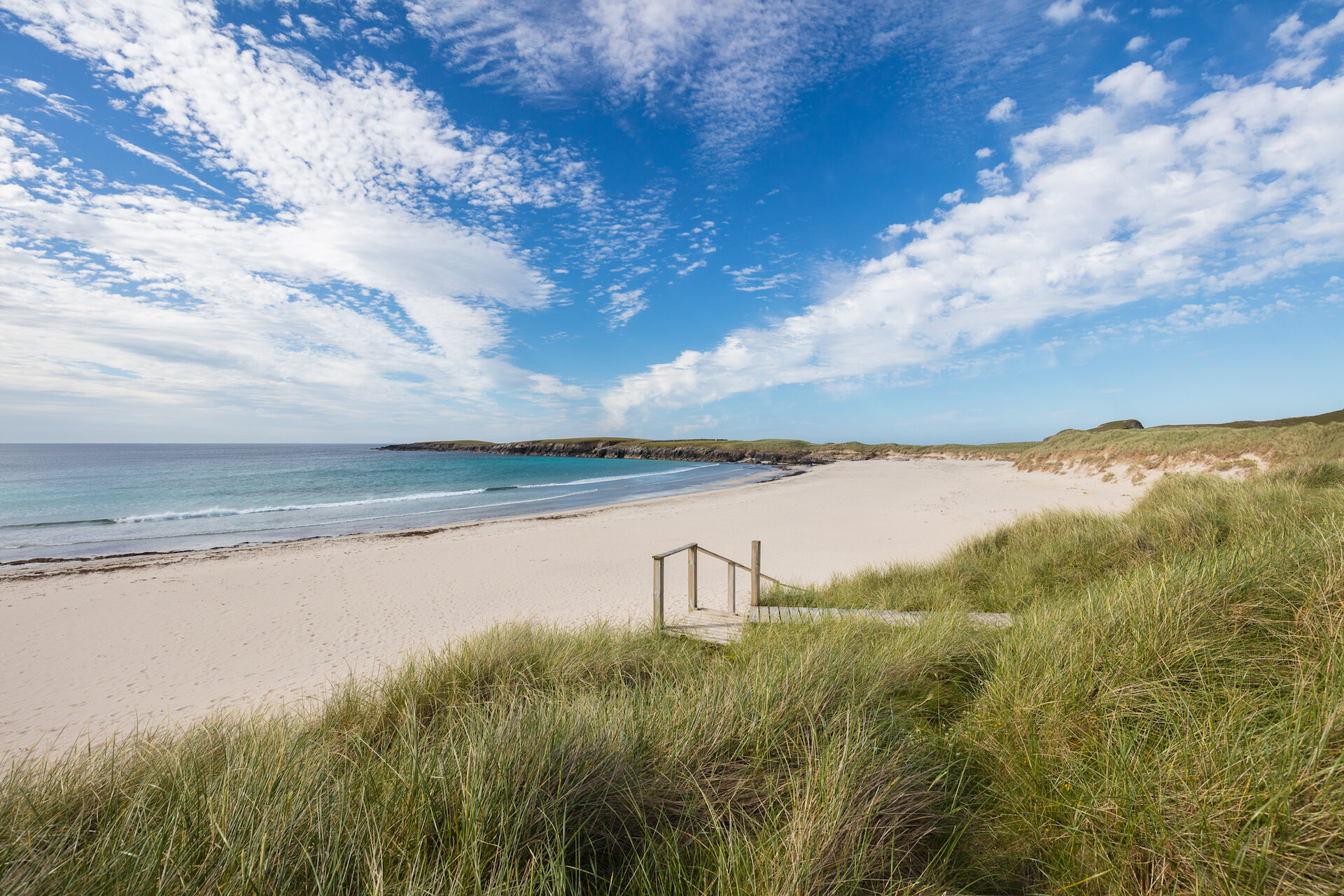 Sands of Breckon, Yell - one of five Shetland beaches to be awarded a Scottish Beach Award, celebrating clean, well managed, sustainable beaches.