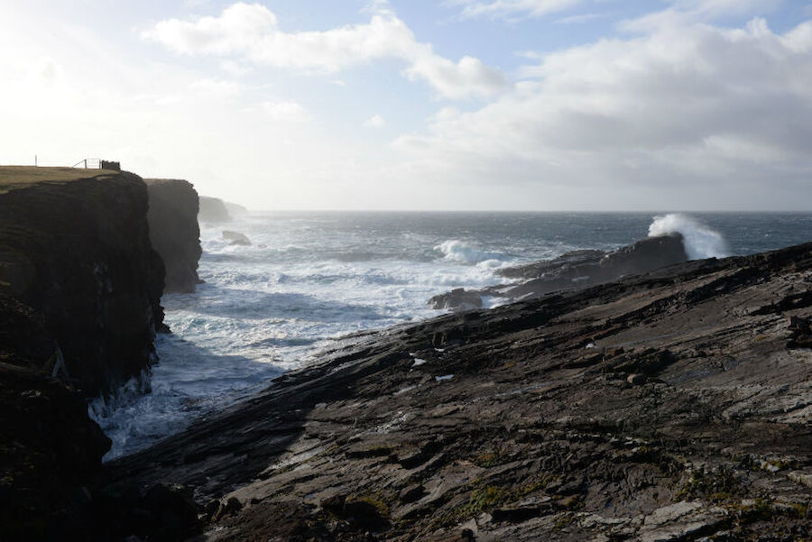 Cliffs at Eshaness, in the north mainland (Courtesy Alastair Hamilton)
