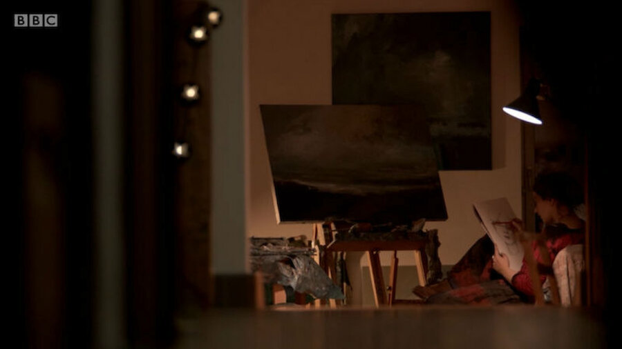 Ruth's studio was featured in BBC1's 'Shetland' series (Courtesy Ruth Brownlee/BBC)