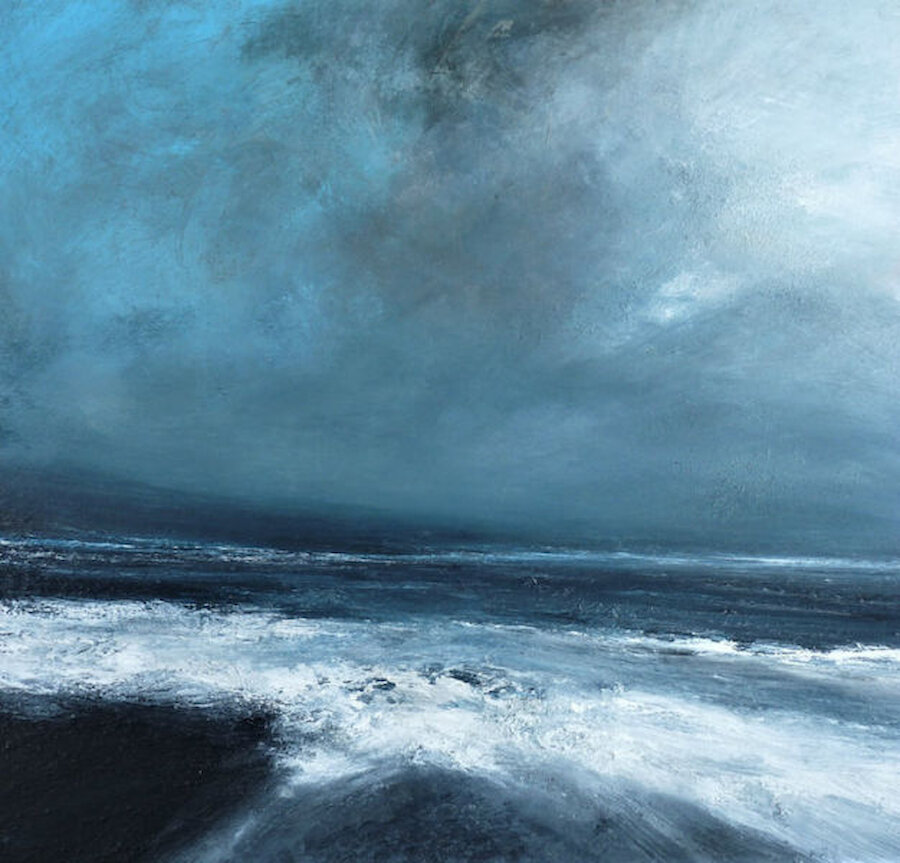 'Bluemull Storm'. Mixed media on board. (Courtesy Ruth Brownlee)