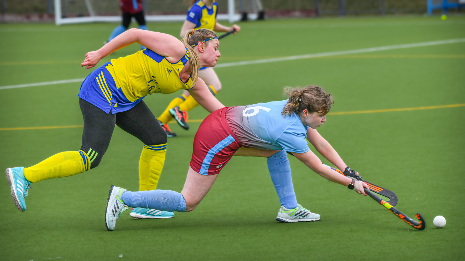 The all-weather pitch in Brae is used by Shetland's hockey teams.