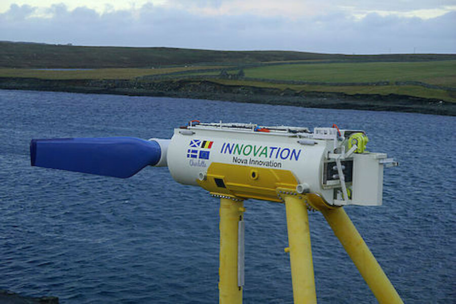 The turbine before installation (Courtesy Nova Innovation)