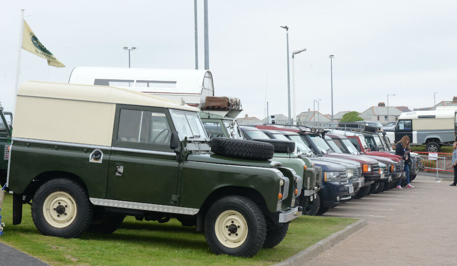 Land Rovers from every period were on display (Courtesy Alastair Hamilton)